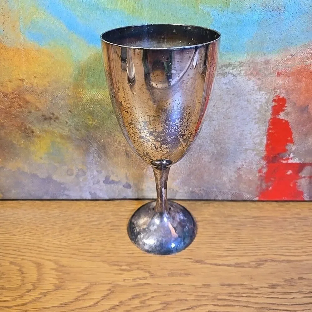 International Silver Company Wine Goblet Silver Plated Vintage
